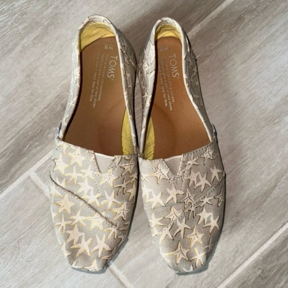 TOMS Alpargatas Silver Shimmer